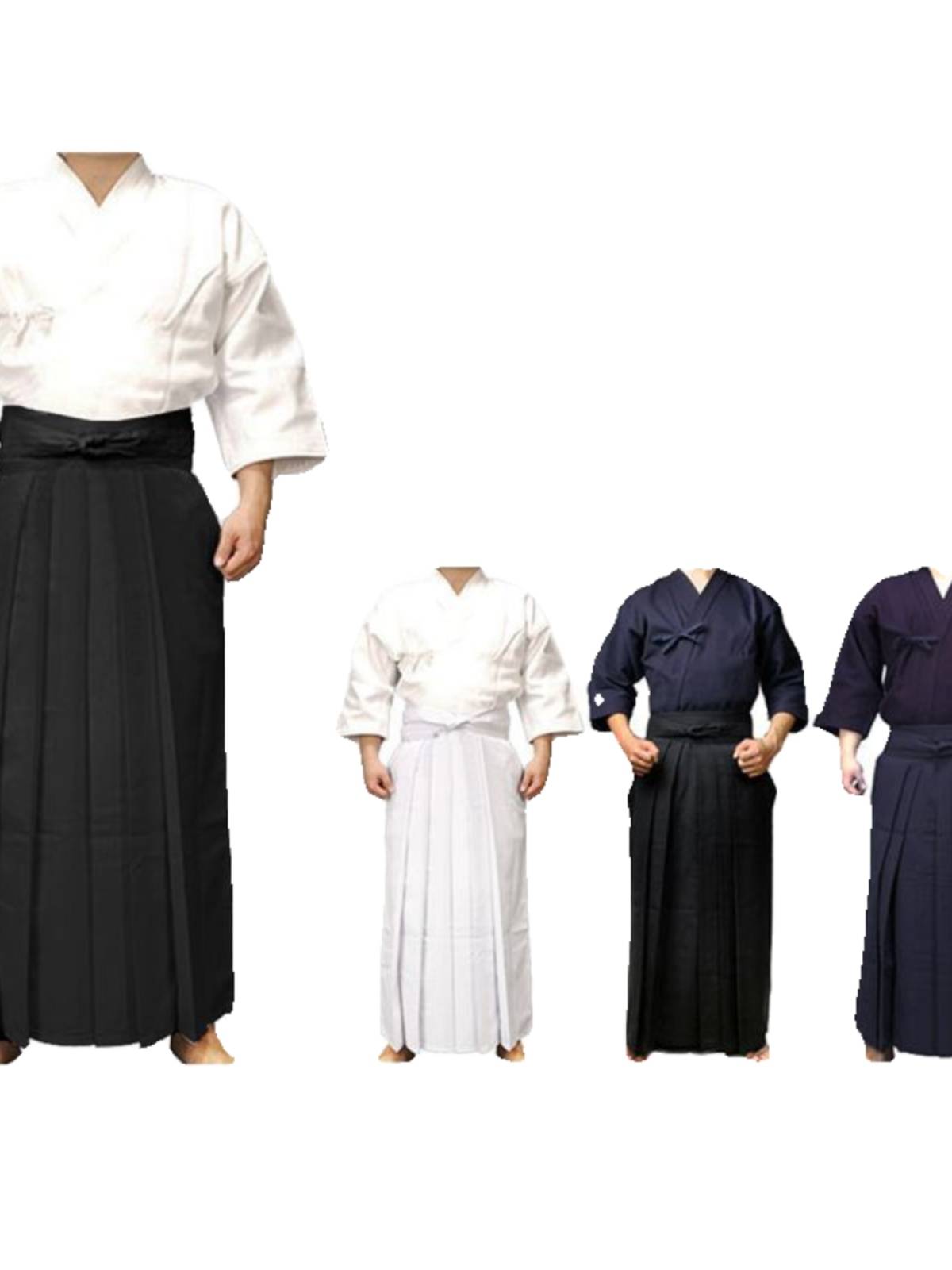 Kendo clothing white black dark blue kendo clothing Kendo skirt pure cotton fabric export model