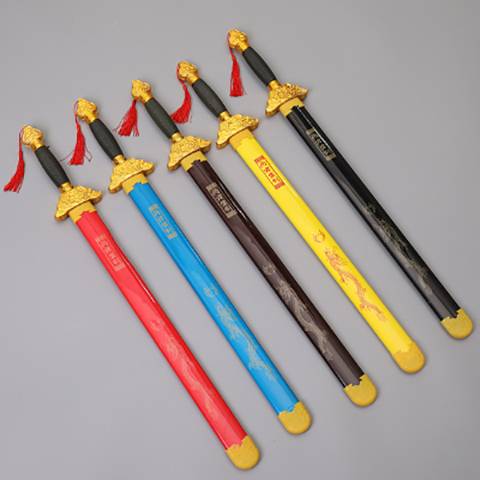 New Children's Toys Sword Wood Sword Green Dragon Sword Bamboo Sword Boy Performance Private Performance Performance Sword Keeping Sword Sword