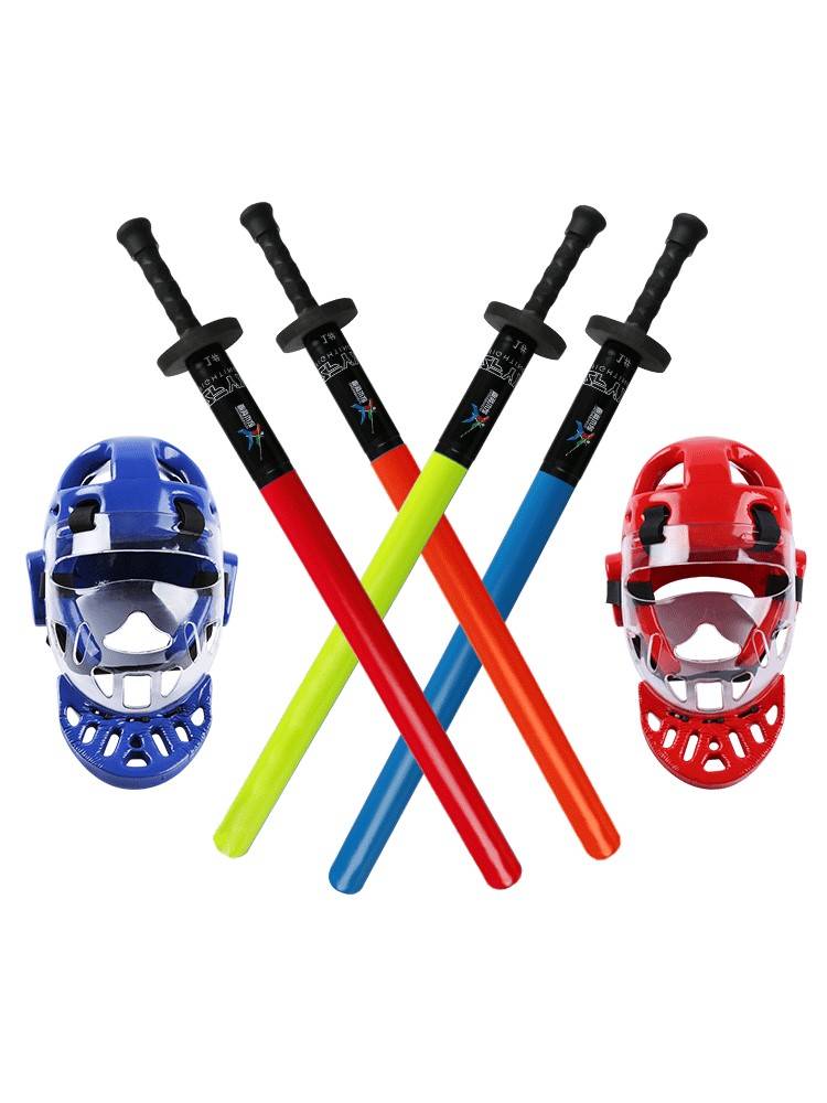 Professional short soldiers Kendao protective mask training equipment set Children's military road adult sponge sword