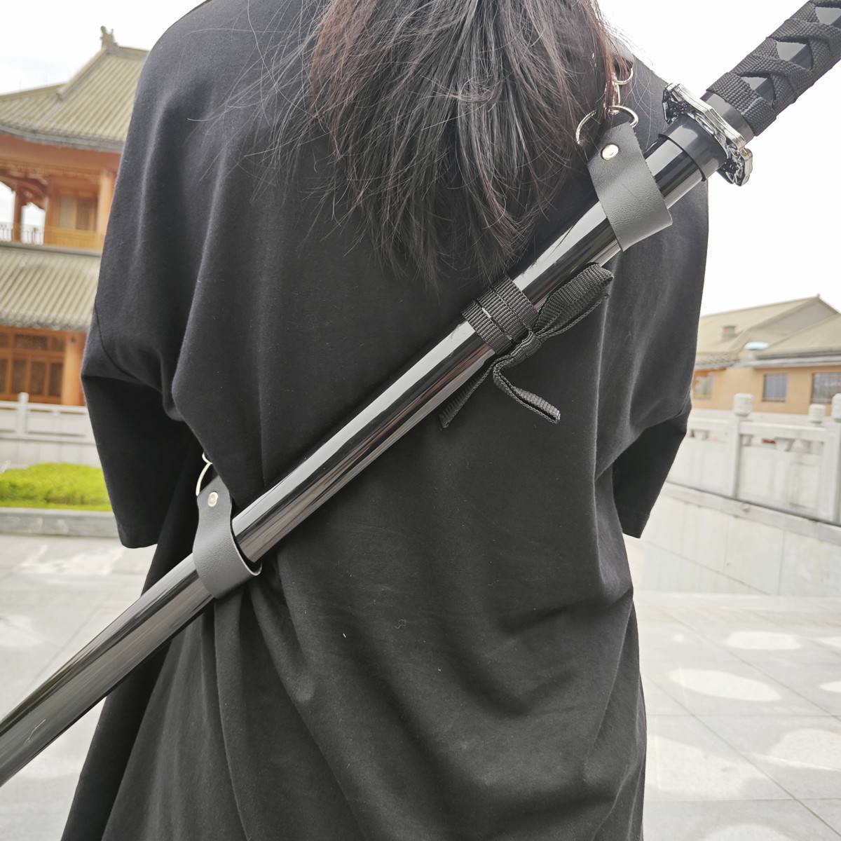 Wooden Tang Hengdao Samurai Blade Living Wooden Skin Martial Arts Animation Performance Pulling Sword Sword props Children's Toys