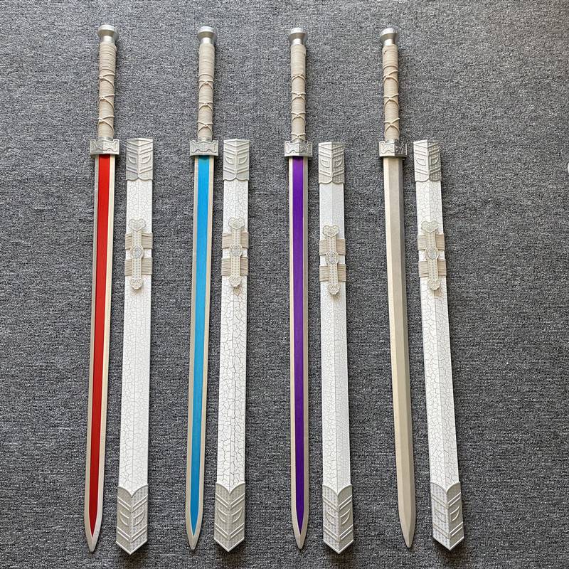 Chinese Han Sword One -meter bamboo wood propsamine samurai Blade lives wooden knives sheath bamboo sword sword sword children's toys performance cos