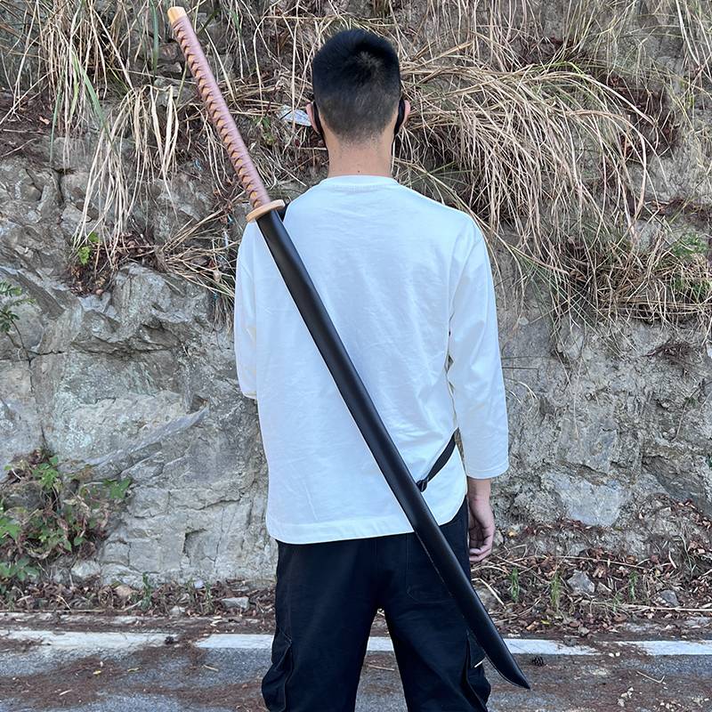 Wooden Knife Miao Sword Cosmetic House Knife Martial Arts Martial Arts Sword Sword Wooden Samurai Toys with Sheath Bamboo Sword