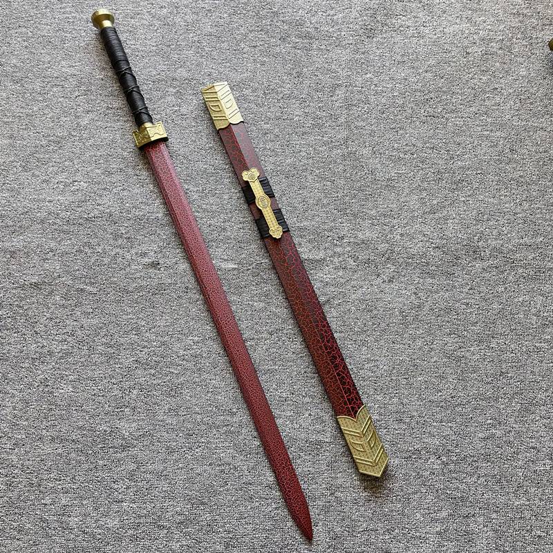 Chinese Han Sword Wood Bamboo Sword Performance Performance Pruder Samurai Blade Living Kiming Knife Tang Hengdao Rivers and Lakes Hanfu