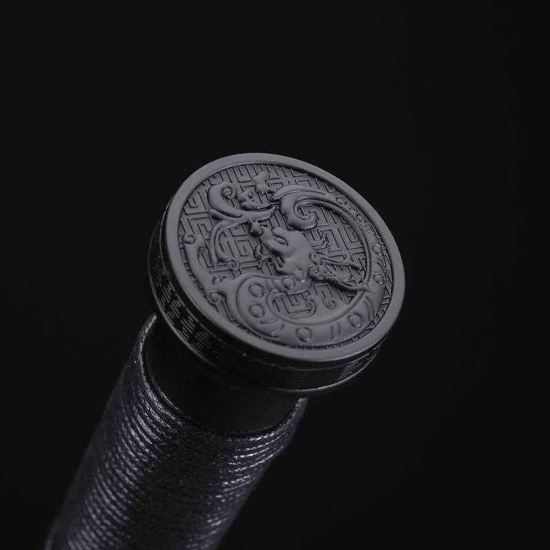 Bamboo Wooden Sword Tang Hengdao Wooden Sword with Sheath Han Sword Headpiece Training Prop