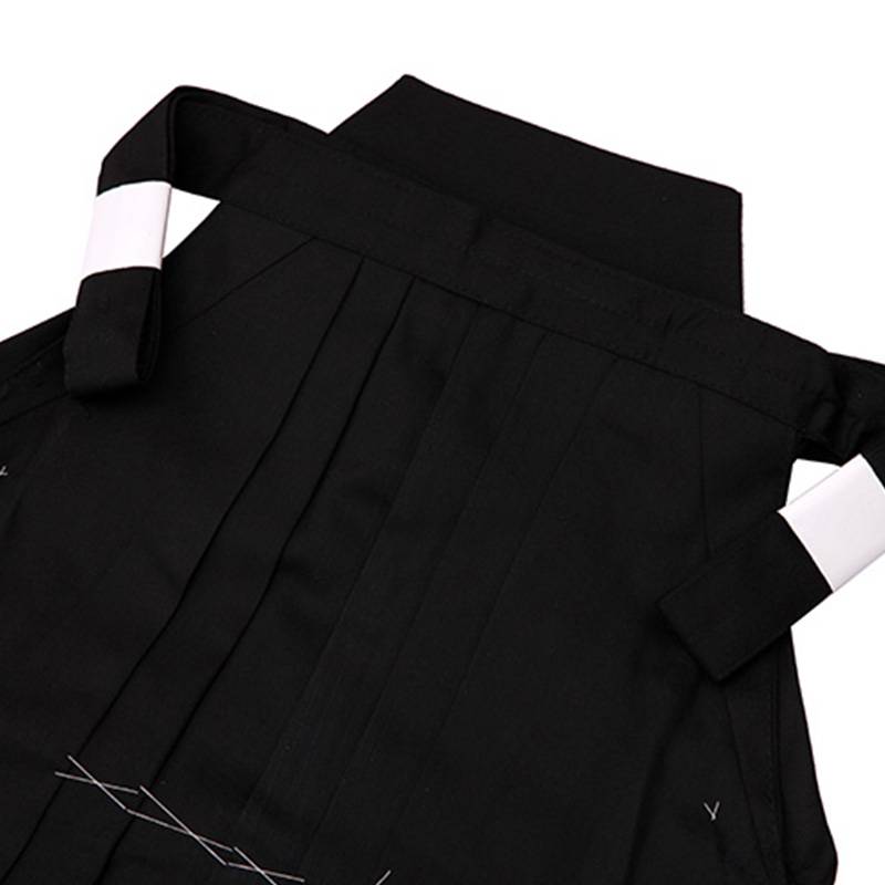 Men and Women's Taoism Taoism Pure Cotton Black Novice Kendo Training Competition Kendo Adult Children Children's Mask Skirt Kendo