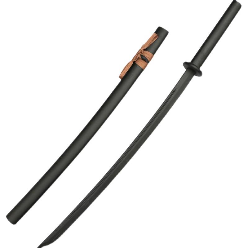 WOODEN SWORD with Sheaths Road Kido Kendo Training Bamboo Sword Wood Props Without Opening the Blade