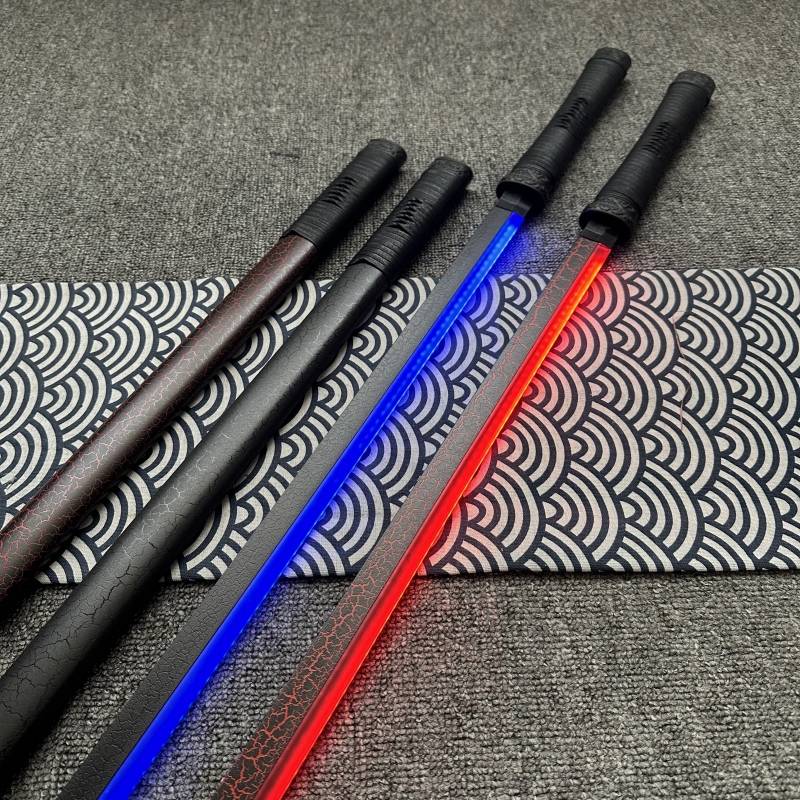Bringing the lamp Tang Hengdao wooden knife wooden knife with sheath charging props, weapons, toys toy, kendo luminous sword luminous