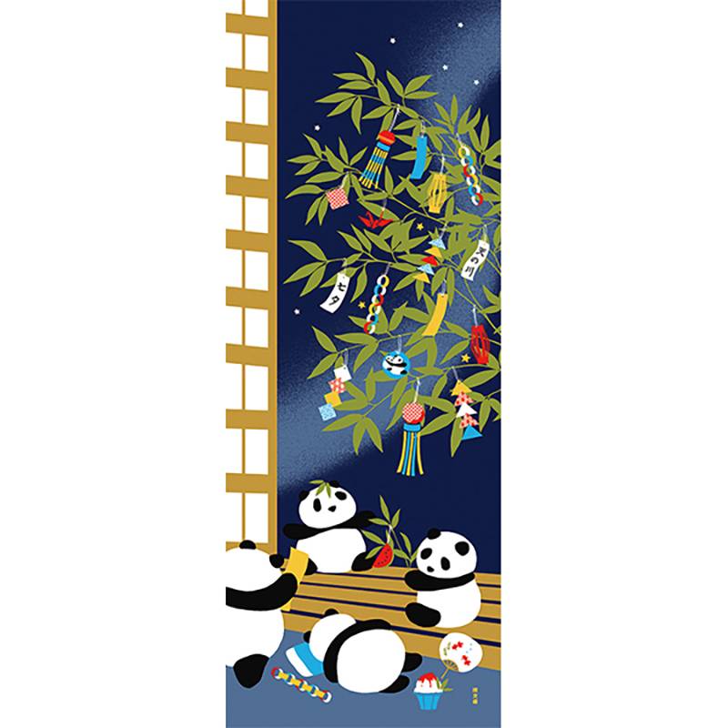 10 panda Panda sunflower playground library Japanese -made kendo headscarfs and wind hanging paintings Zhiyu House