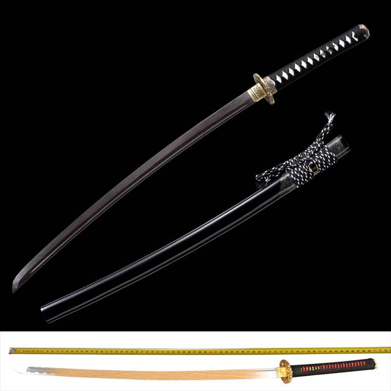 Juhe Road Wood Sword with Sheaths Japanese Samurai Blade Solid Wooden Mobs Draw Sword and Wooden Sword Toning Training Exercise