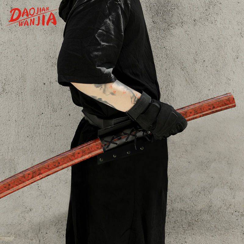 Sword accessories Kendo belt sword bag shoulder -to -back strap Pu leather sword sword fixed device sword sword waist hanging knife rack