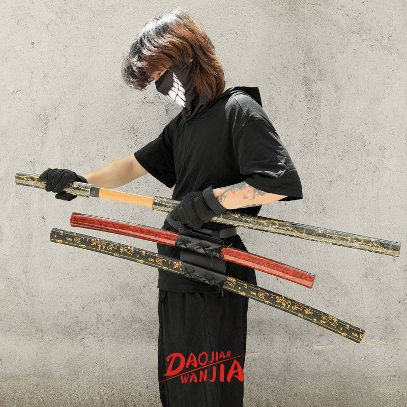 Sword accessories Kendo belt sword bag shoulder -to -back strap Pu leather sword sword fixed device sword sword waist hanging knife rack