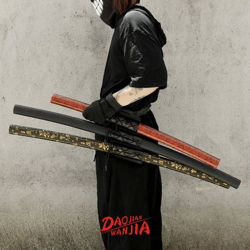 Sword accessories Kendo belt sword bag shoulder -to -back strap Pu leather sword sword fixed device sword sword waist hanging knife rack