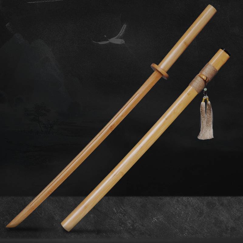 Bringing sheath wooden knife Hostelki Wooden Sword Mob's Bamboo Sword Japanese -style Japanese -style Kiming solid wood martial arts bamboo sword