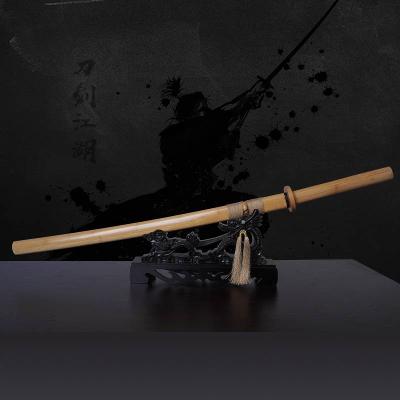 Bringing sheath wooden knife Hostelki Wooden Sword Mob's Bamboo Sword Japanese -style Japanese -style Kiming solid wood martial arts bamboo sword
