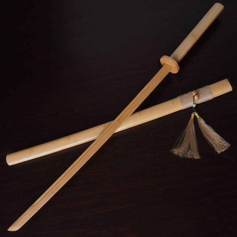 Bringing sheath wooden knife Hostelki Wooden Sword Mob's Bamboo Sword Japanese -style Japanese -style Kiming solid wood martial arts bamboo sword