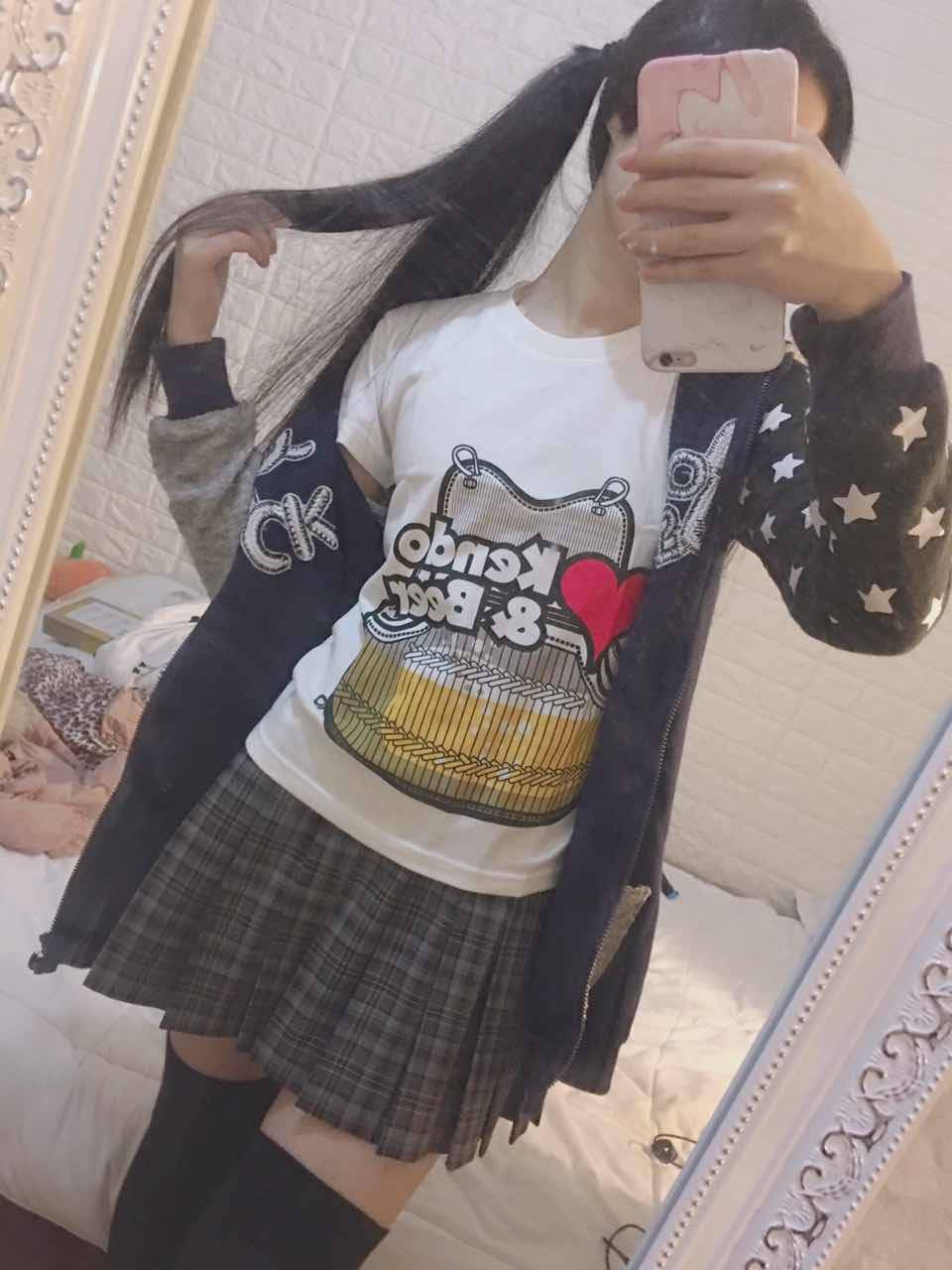 Zhiyuwu props Japan imported limited t -shirt Kendo beer in Europe's same white