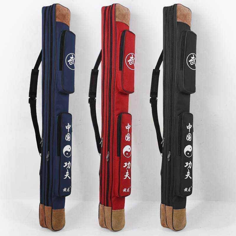 Double -layer thickened sword bag single -layer sword sword bag sword bag canvas and canvas Bamboo knife ancient style knife bag can be back