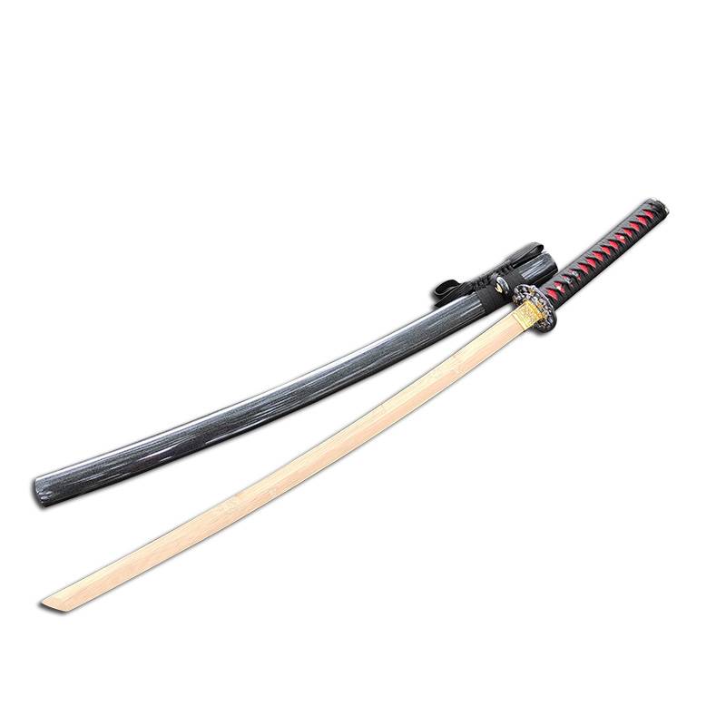 Trained to practice with a wooden knife and a wooden thong to perform with swordsmen without a blade