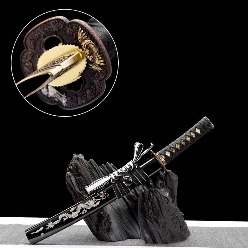 Zhang Xiaoquan ribs, Longquan Short Knife Juguki, Japanese Samurai Blade Blade East Martial Arts Kendo Wooden Sheath Sword