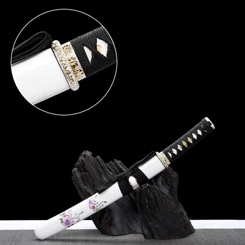Zhang Xiaoquan ribs, Longquan Short Knife Juguki, Japanese Samurai Blade Blade East Martial Arts Kendo Wooden Sheath Sword