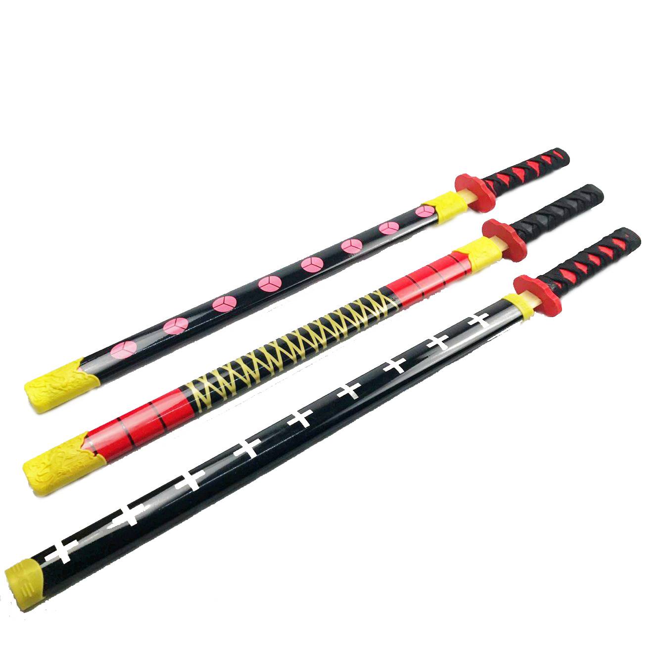 Japanese Samurai Blade Short Blade Wooden Bamboo Sword Bringing Splas Sheath Children's Toys Wooden Sword Boy Boy Weapon COS Anime
