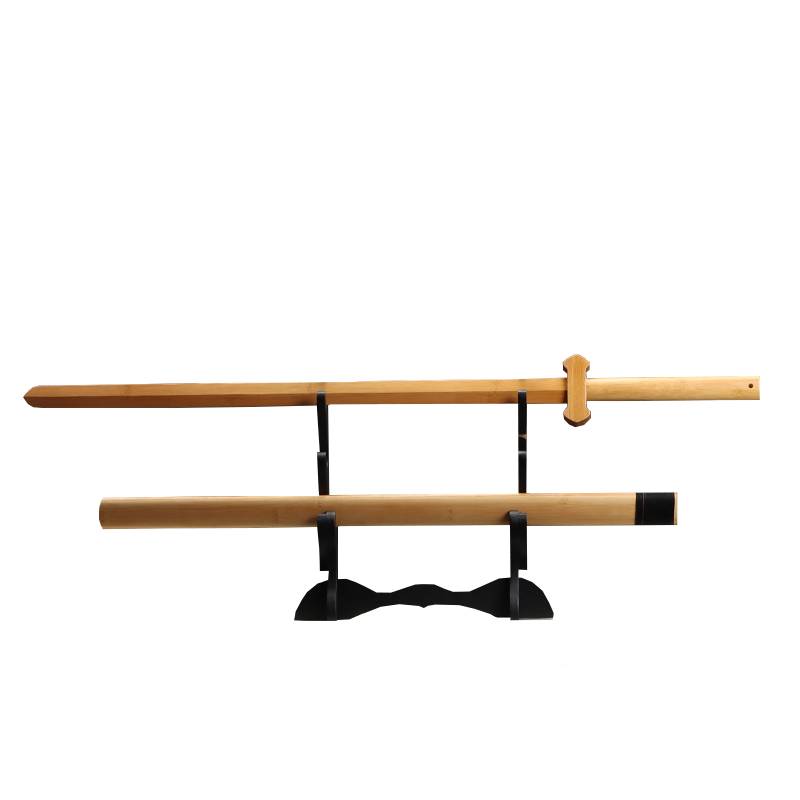 Bamboo sword single -handed Kendo ancient style martial arts morning training performance performed traditional wooden sword Nanzhu film and television props big sword