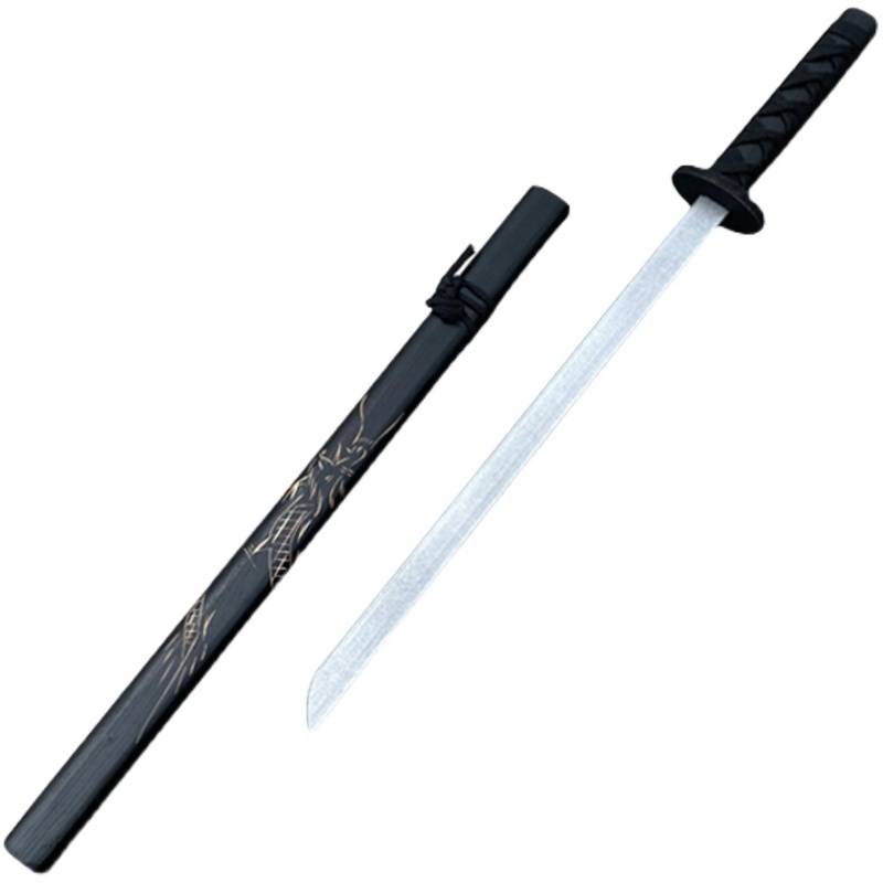 Children's Toys Sword Sword Wooden Sword Children's Toys COS Anime Knife Crownead Trainee Japanese Samurai Bands Sheath