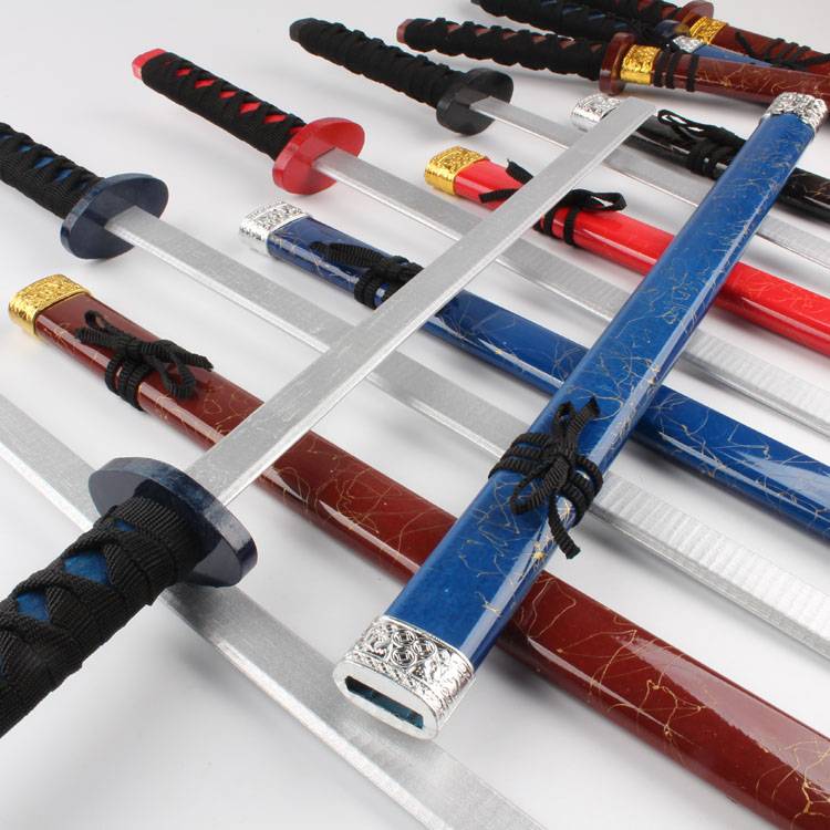 Free shipping Kendo practice wooden knife cos props, children's toys, sword sword, bamboo sword, bamboo sword performance prop wood gun