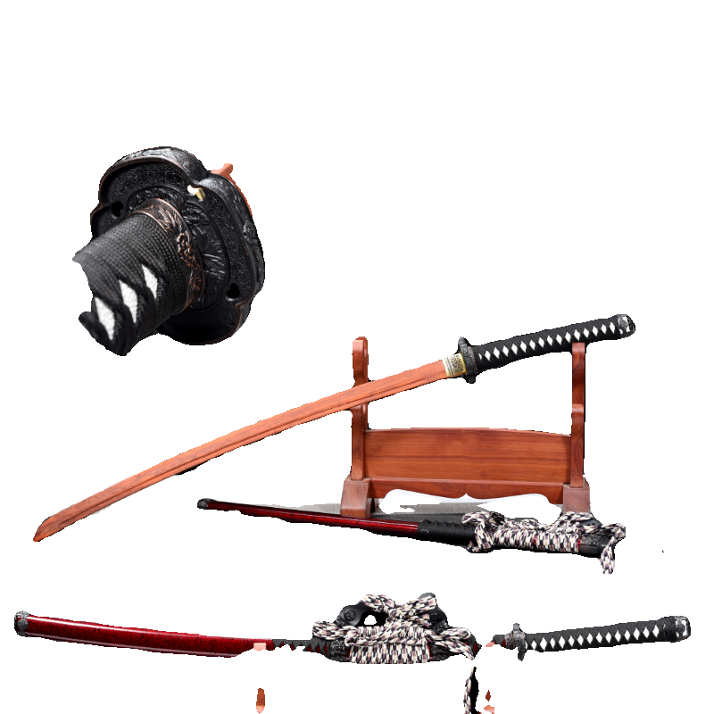 Japan Hostel Kendo Samurai Blade Wooden Blade Together Too Sword and Martial Arts Martial Arts Drawing Exercise