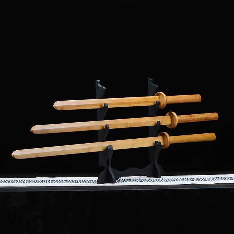Both sword sword bamboo sword sword sword sword sword sword sword -child solid wood sword martial arts training performance Kendo Taiji Tang sword