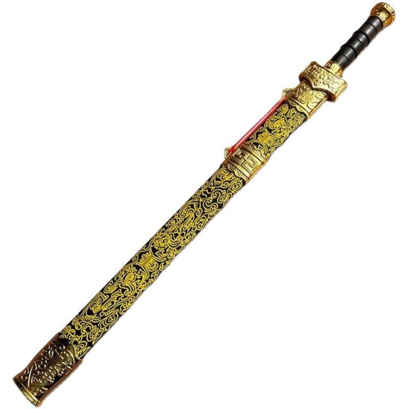 Sword Ancient Wind Proper Hanfu accessories Hand -holding sword wooden toy, children's performance of bamboo and wooden knives without blade training