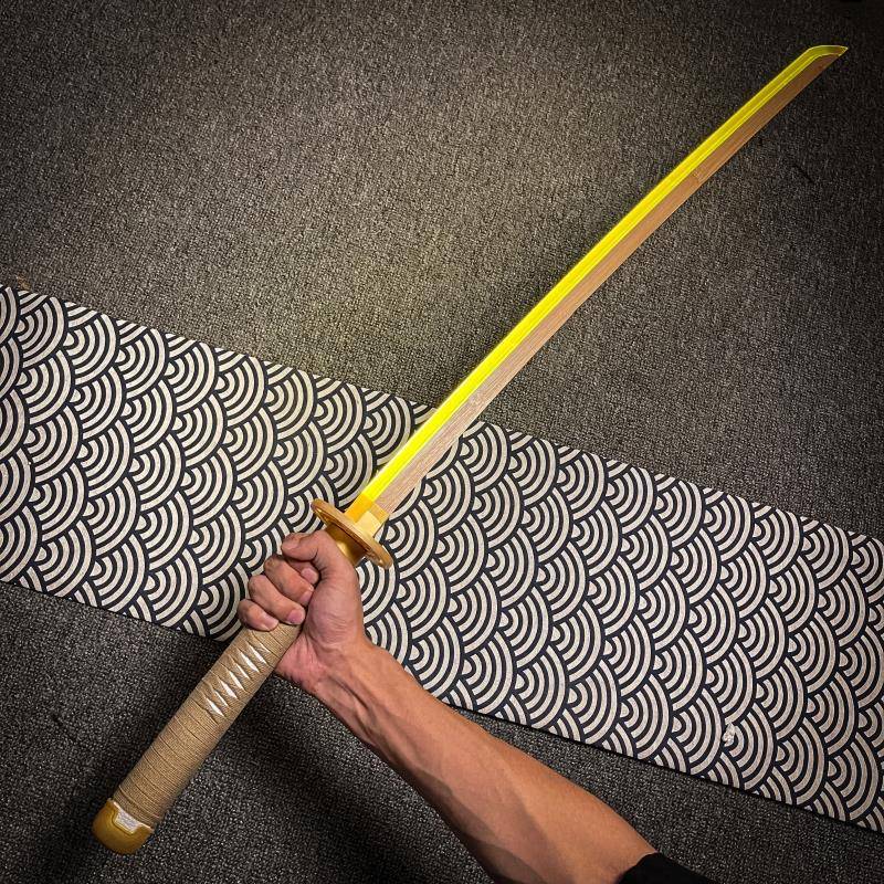 2024 new glowing belt glow band lighting lamps play sword blade blade wooden sword sword sword sheath hair light knife