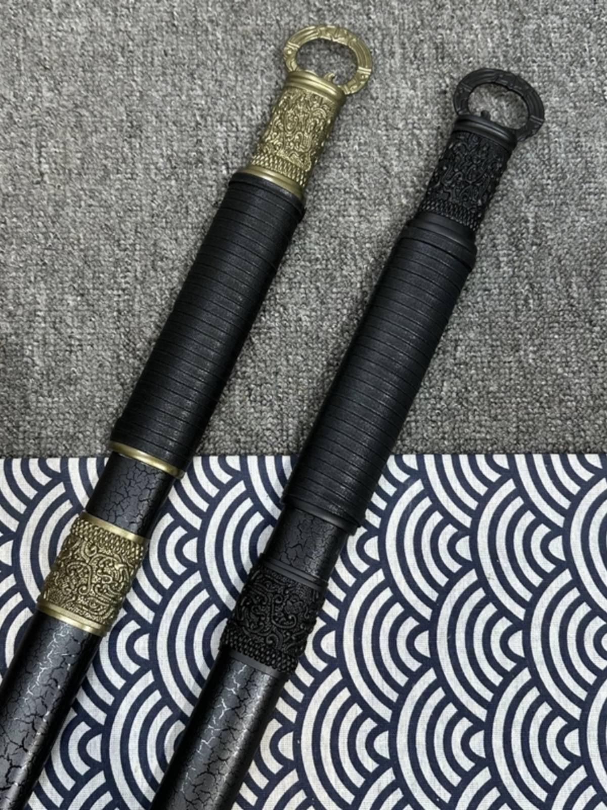 Tang Hengdao Bad People Buried Sheath Circle Cut Li Xingyun Bamboo Wood Martial Arts Sword Film and Television Pruder Sword