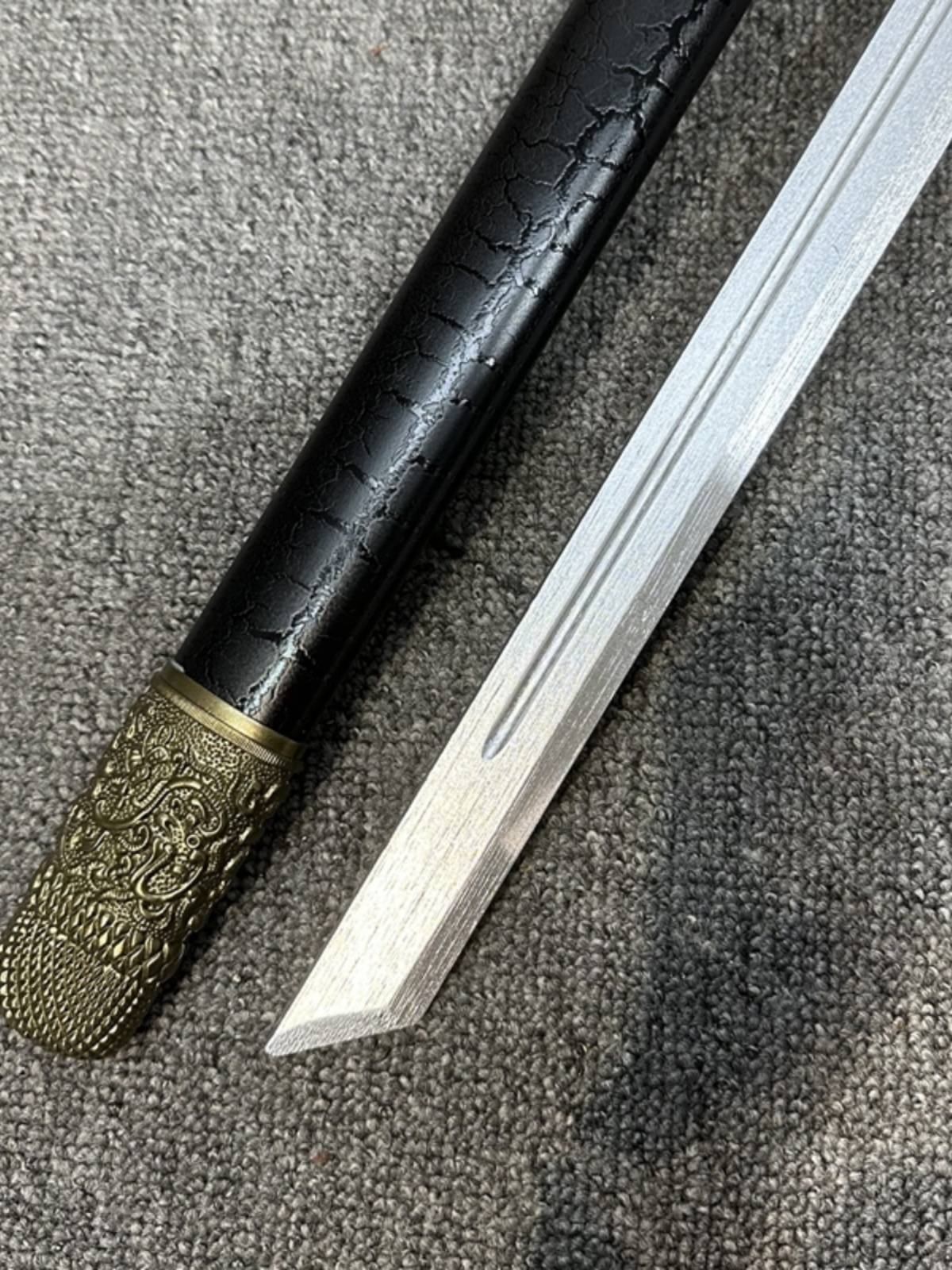 Tang Hengdao Bad People Buried Sheath Circle Cut Li Xingyun Bamboo Wood Martial Arts Sword Film and Television Pruder Sword