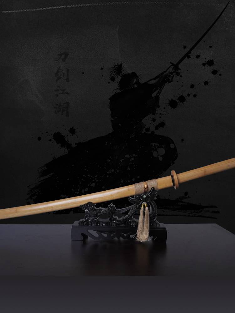 Bringing sheath wooden knife, Hanghe Wood Sword Mob, Bamboo Sword Unknown Blade Draw Sword Wood Martial Wood Martial Arts Practice Bamboo Sword
