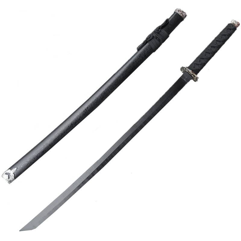 Juguidao Wooden Skin Black Black Samurai Blade Blade Destroyer Death Dead God Stepless Crescent Moon Kendo Children's Toys