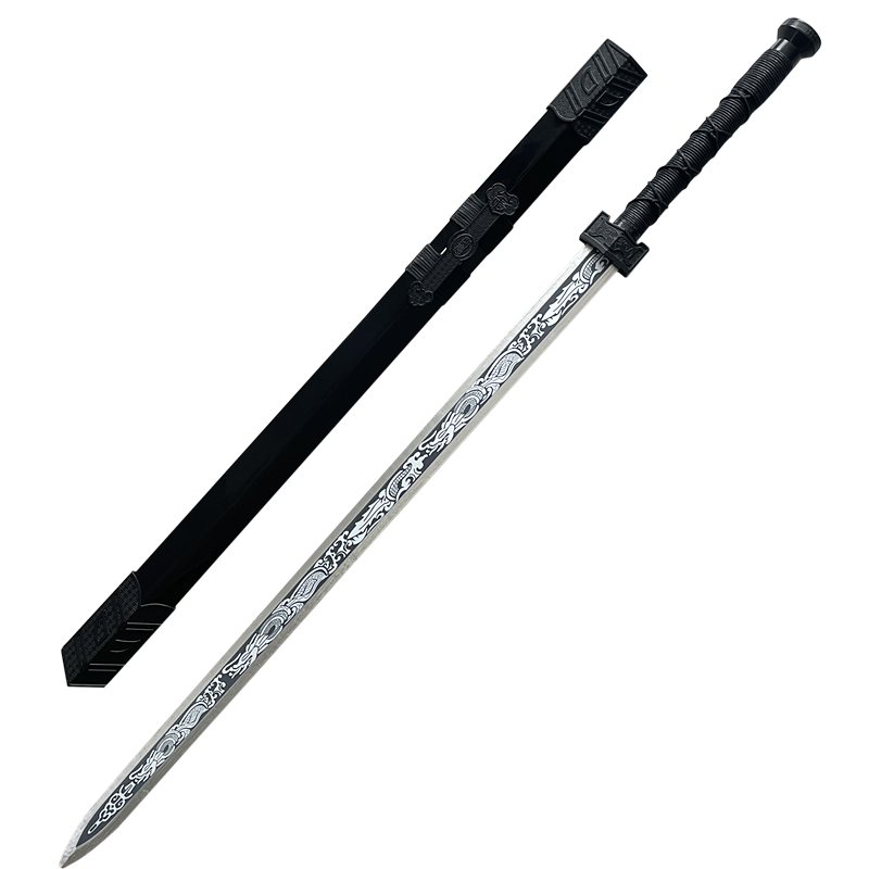 Net infrared shooting ancient wind road with Han sword wood sword bamboo, tap toy wooden sword, morning exercise children Tang Hengmu knife