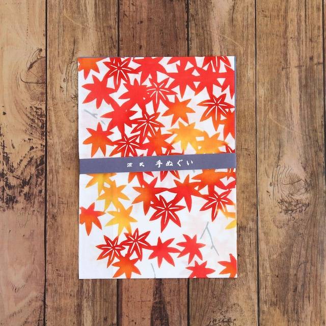 [Zhiyu House] Autumn maple red leaves limited edition Japanese sword -made headscarf