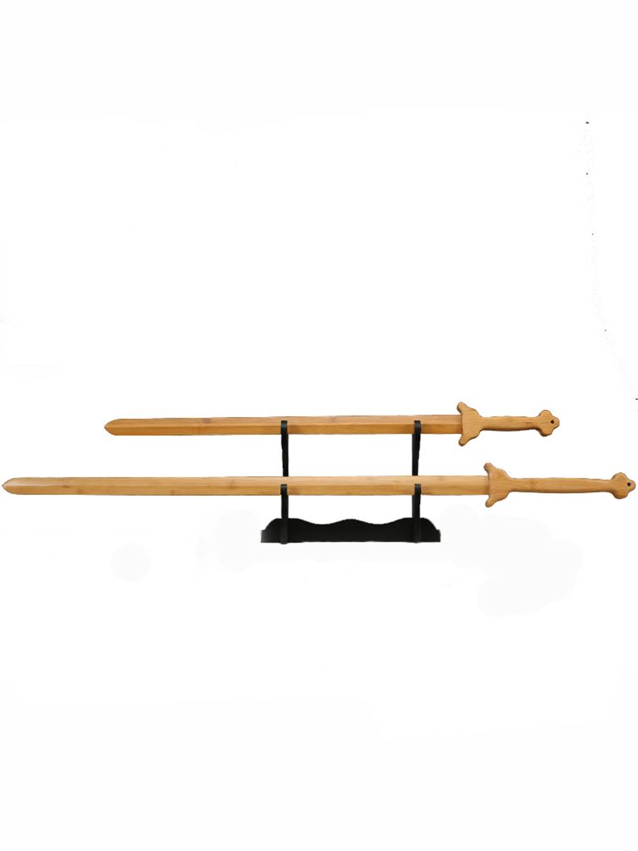 Tai Chi Swordmiper Kendo solid wooden sword martial arts training fitness bamboo sword sword Miao sword performance single double -hand sword big sword