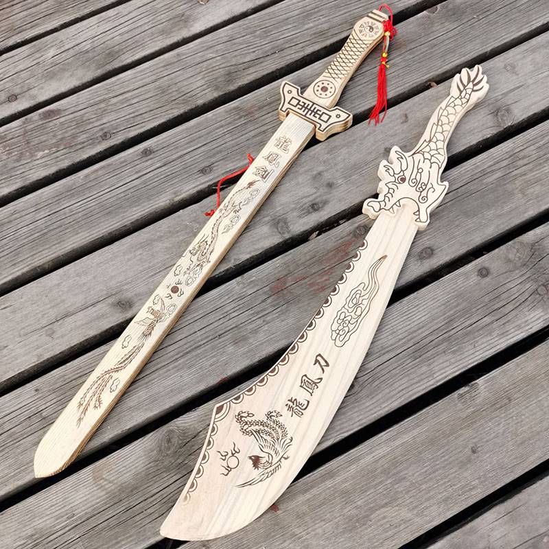 Dragon and Feng sword set