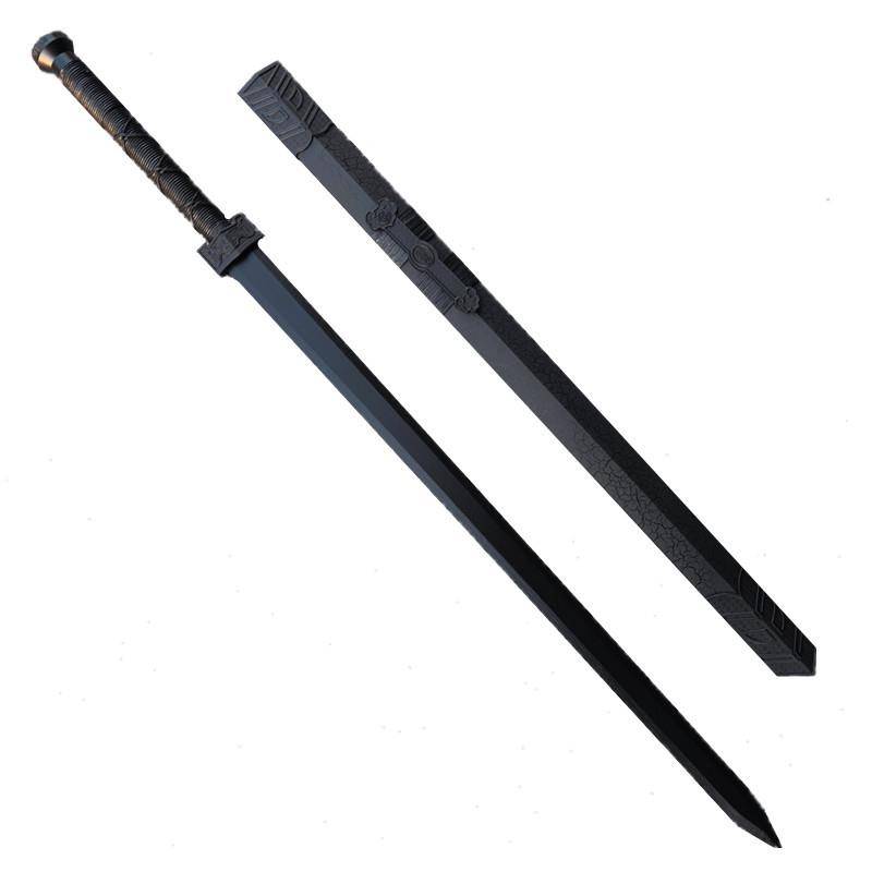 Wooden Han Sword Taiji Sword Wooden Skin Tang Hengdao Performance Training Performing Sword Sword Mobs, Children's Toy Wooden Sword