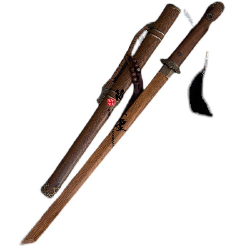 Wooden knife with sheath Tang Hengdao Wooden Jett -Road Performance Performance Performance Performing Short Short Sword Martial Arts Training Children