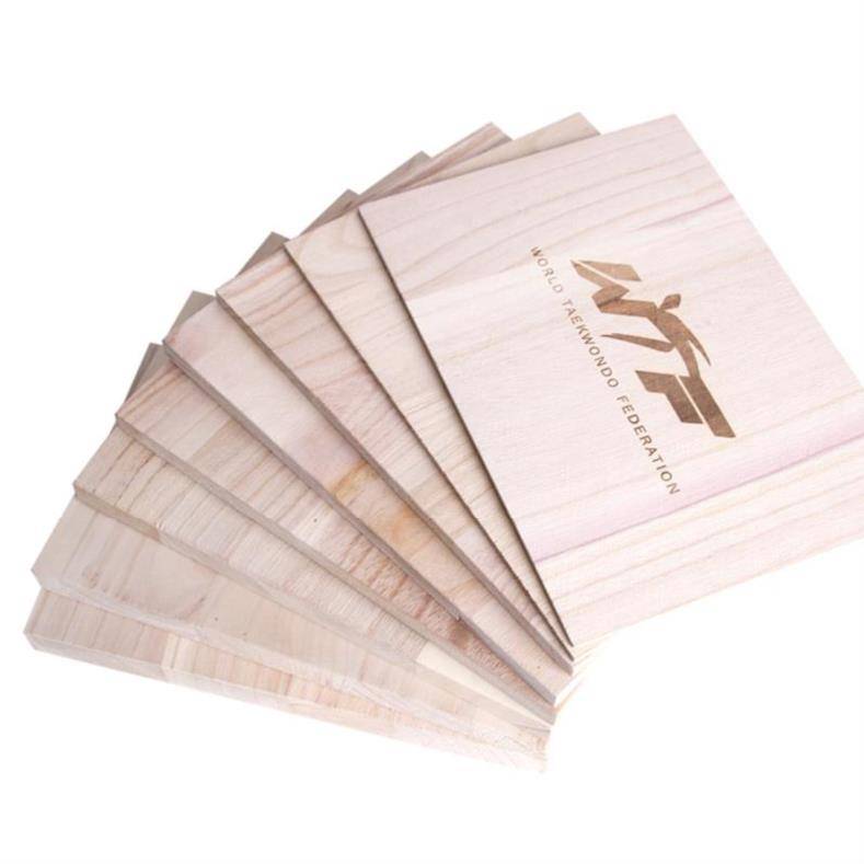 Taekwondo Breaks the Woodmark Words Dojo, performing a wooden board karate special session