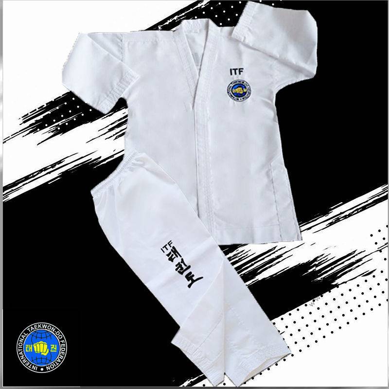 ITF MARTIAL ARTS TRAINING FOR ADULT CHILDREN IN TAEKWONDO INTERNATIONAL TAEKWONDO CLOTHING