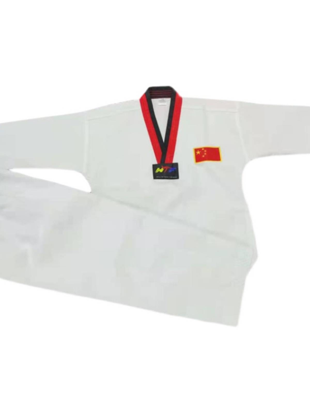Tekwondo long-sleeved-sleeved children first-school taekwondo costumes for boys and girls will be printed
