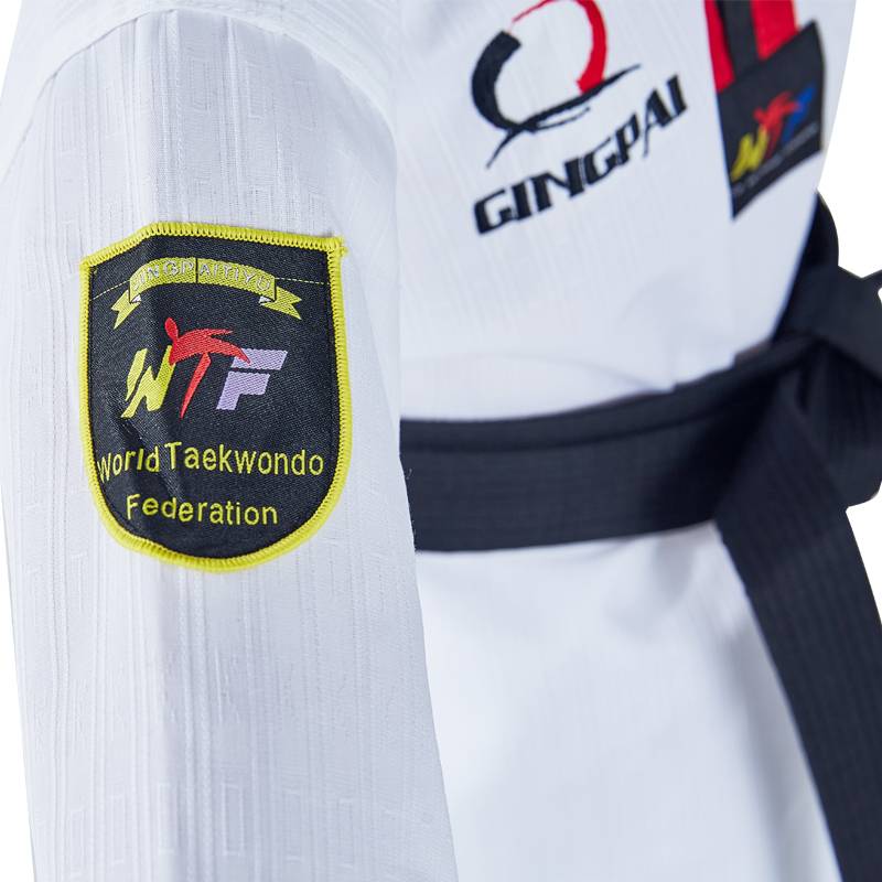 Pure cotton adult children Taekwondo clothing long -sleeved short -sleeved men and women lift Taekwondo clothing beginners training clothes