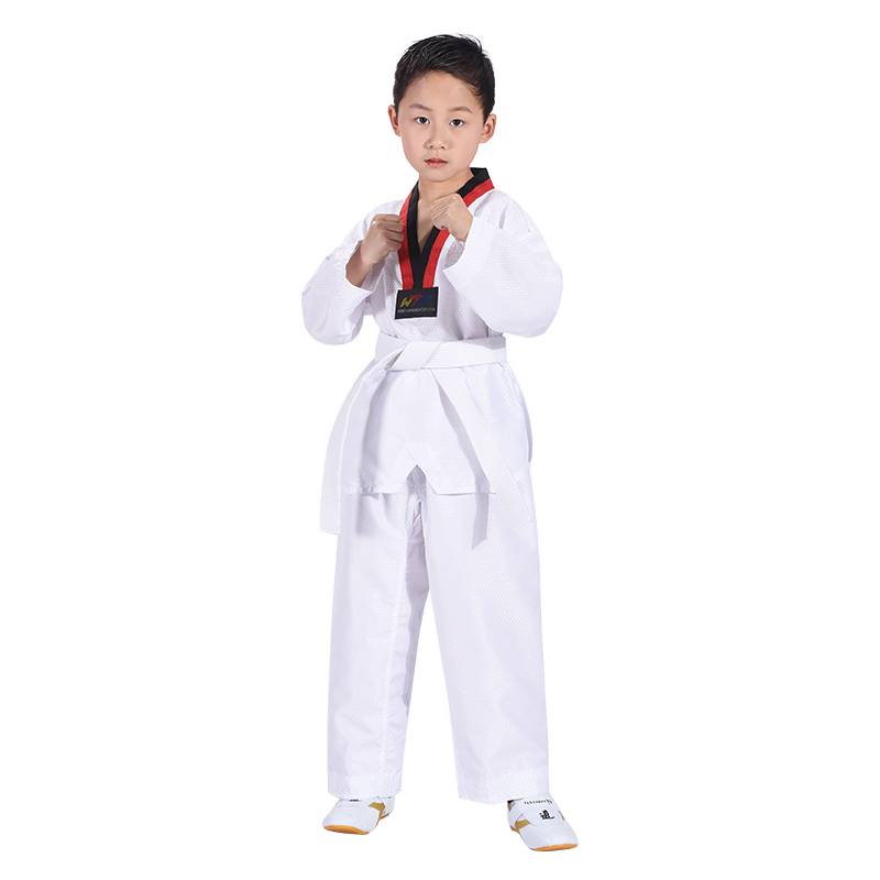 Children Taekwondo clothing short -sleeved summer cotton long -sleeved adult college student beginners and men and women customized competitive roads