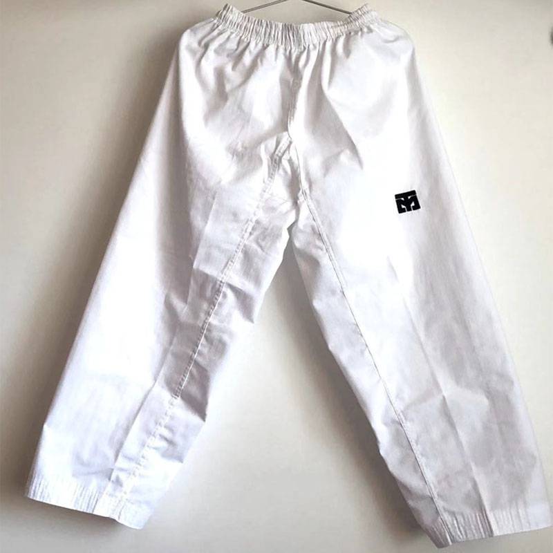 Tekwondo pants for boys and girls college beginners with three-lined fabric whites to train adult thongs to race