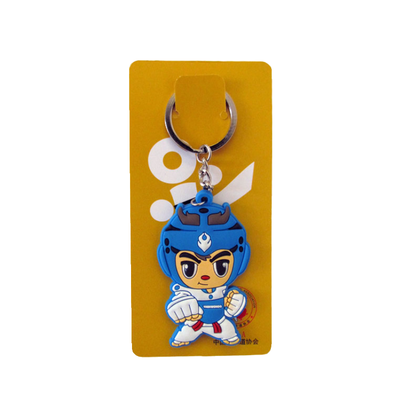 Small gift customized Taekwondo keychain souvenir promotion enrollment experience small jewelry