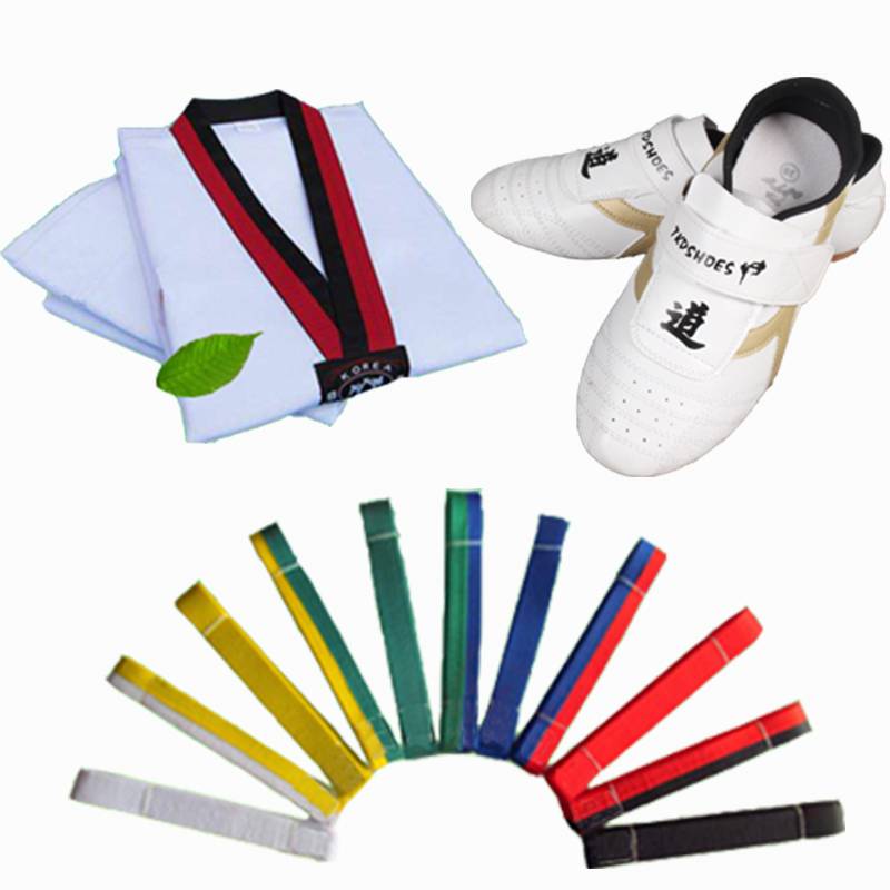 Tekwondo long-sleeved-sleeved summer adult training for children in purely cotton-printed college boy and girl